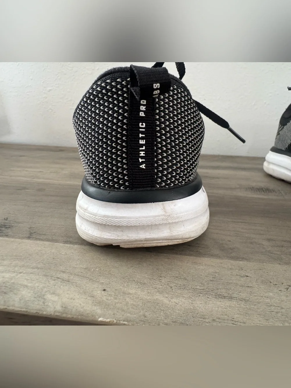 APL Women's Black and Gray Knit Athletic Sneakers